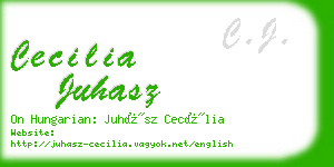 cecilia juhasz business card